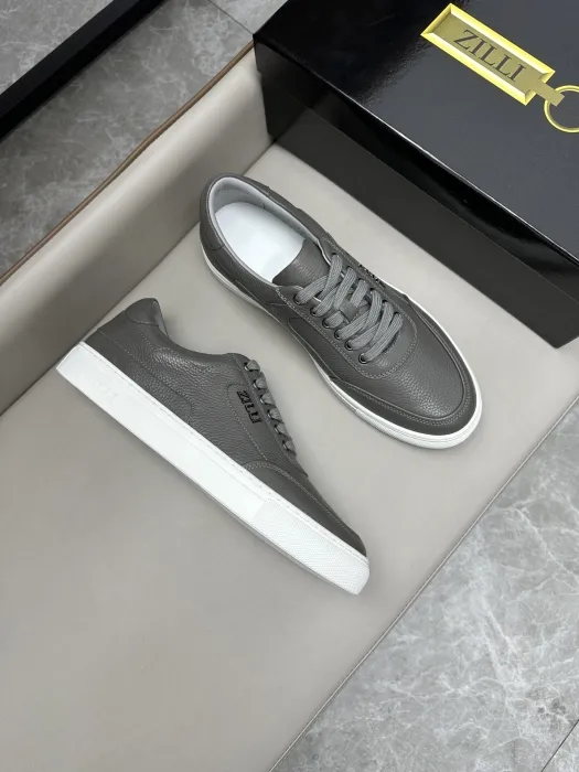 ZILLI Мужские кроссовки из телячьей кожи