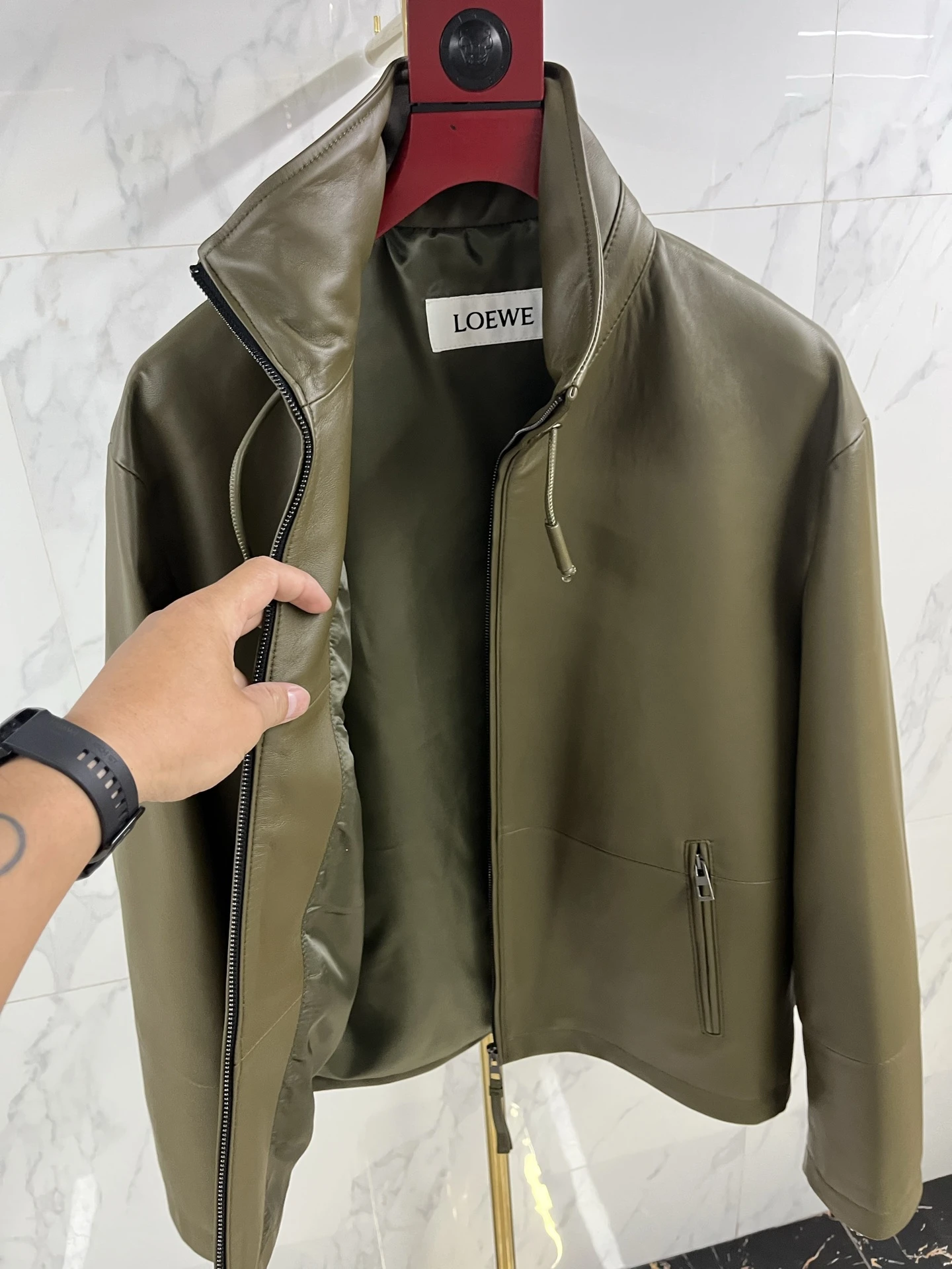 LOEWE Мужская кожаная куртка LOEWE Мужская кожаная куртка