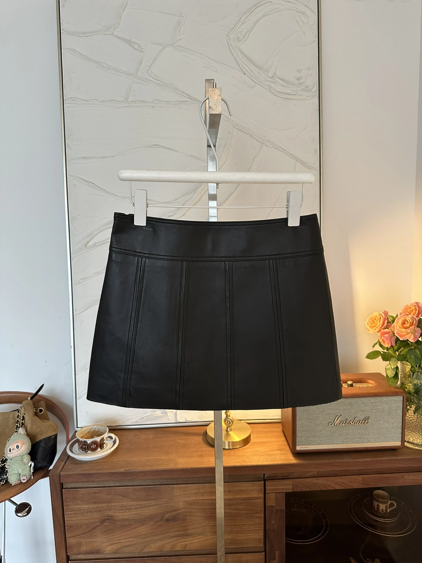 CELINE Женская кожаная юбка CELINE Женская кожаная юбка