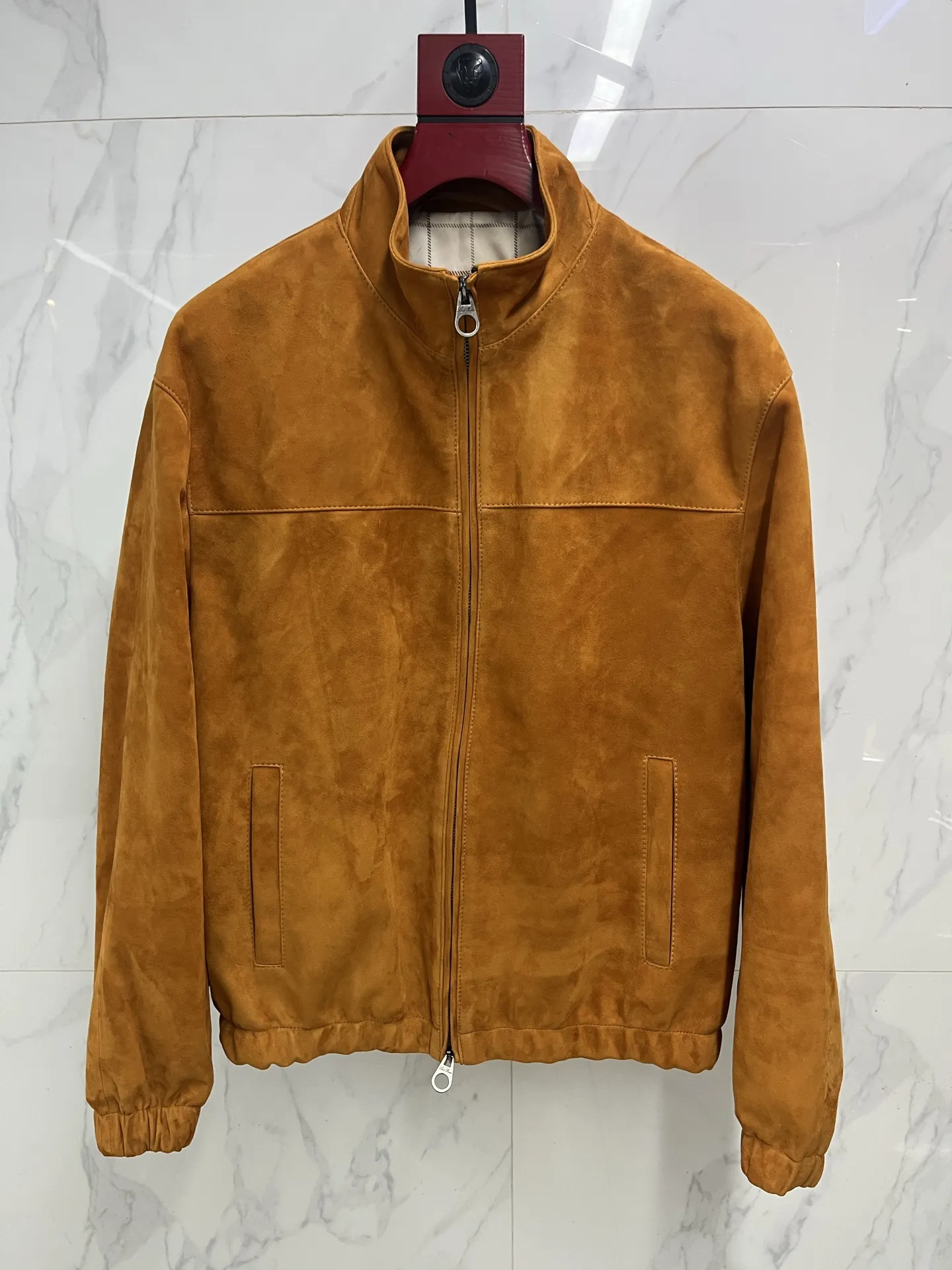 LORO PIANA Мужская куртка из овечьей замши коричневая LORO PIANA Мужская куртка из овечьей замши коричневая