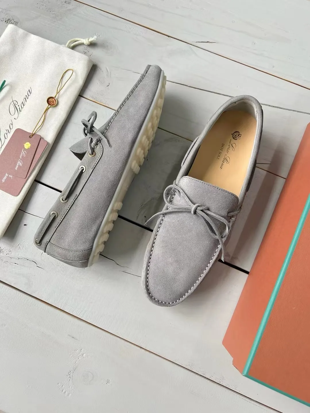 LORO PIANA Мужские мокасины с точечной подошвой