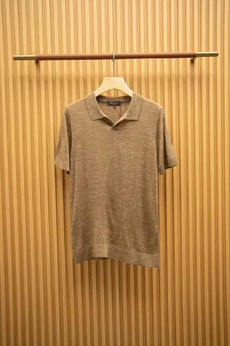 LORO PIANA Мужская футболка лён 