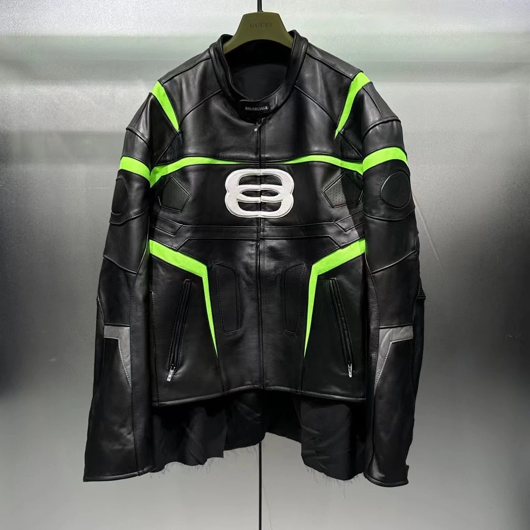 BALENCIAGA Мужская кожаная куртка BALENCIAGA Мужская кожаная куртка