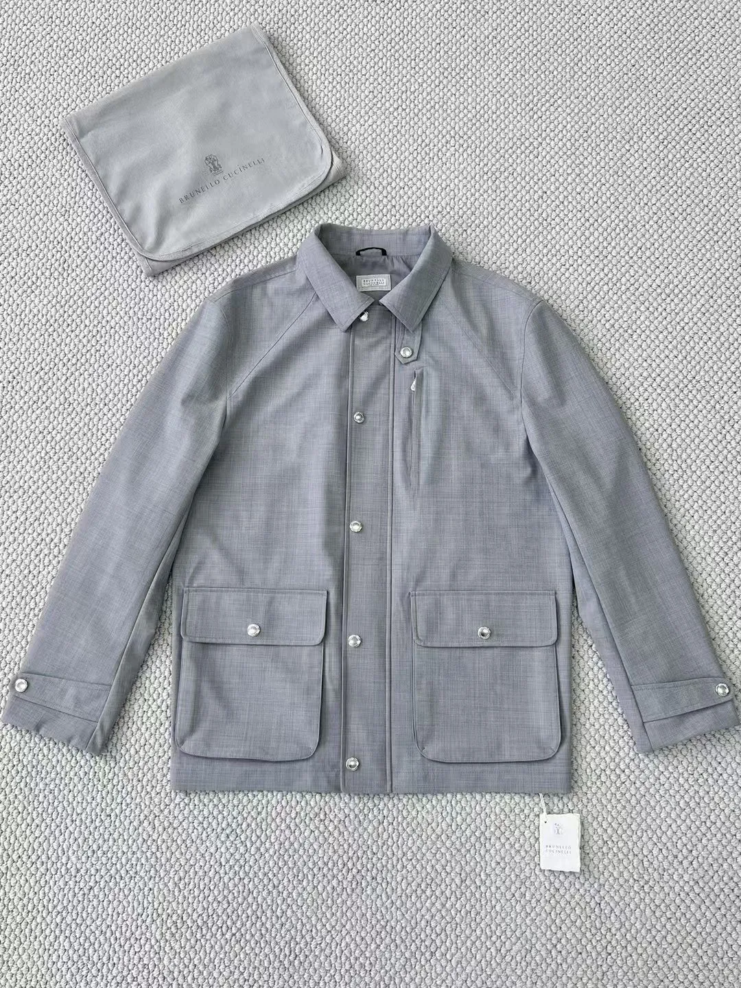 BRUNELLO CUCINELLI Мужская куртка в виде рубашки BRUNELLO CUCINELLI Мужская куртка в виде рубашки