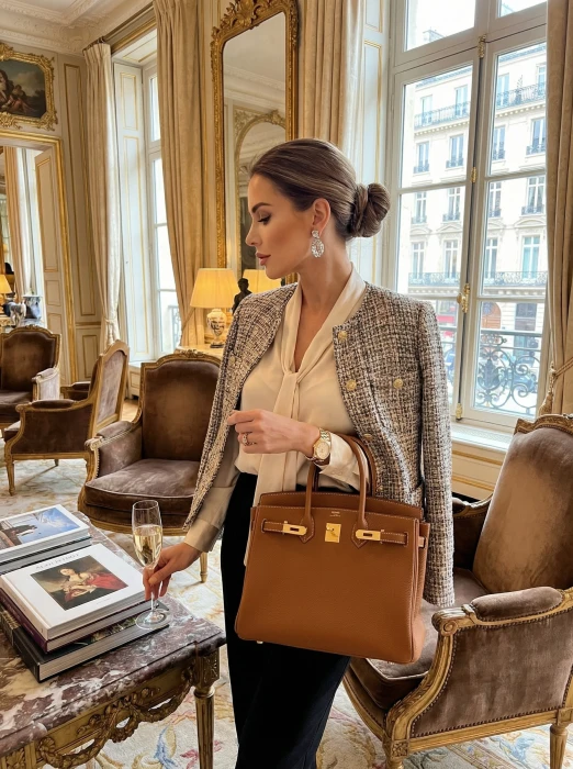 HERMES Женская сумка Birkin 30 см ck37/Gold Togo