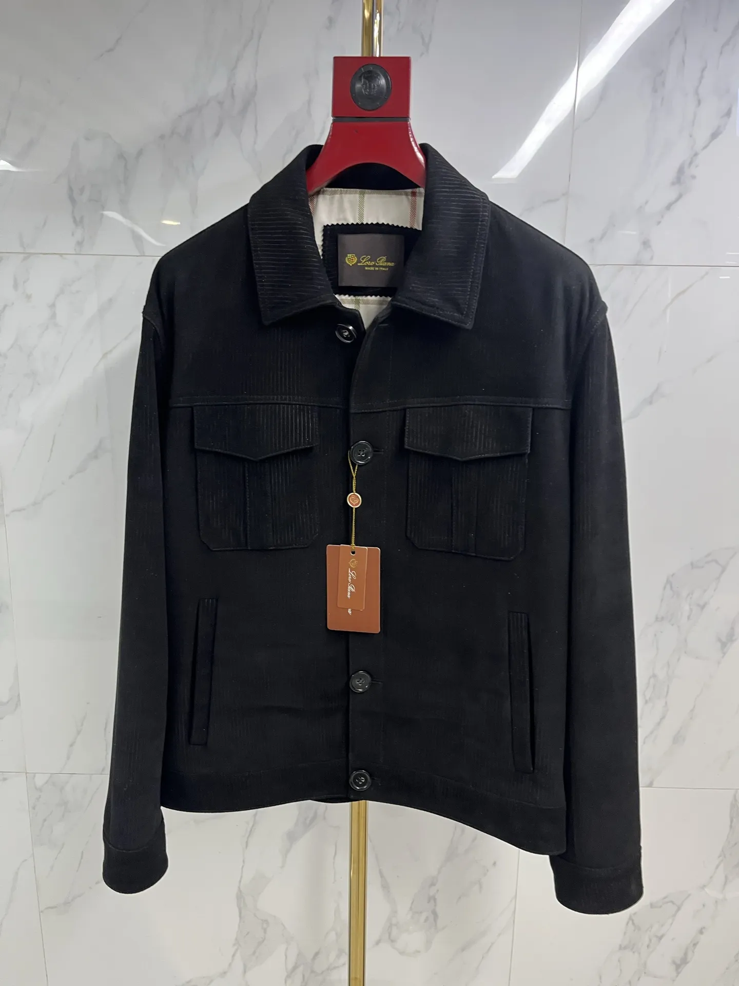 LORO PIANA Мужская куртка из замши