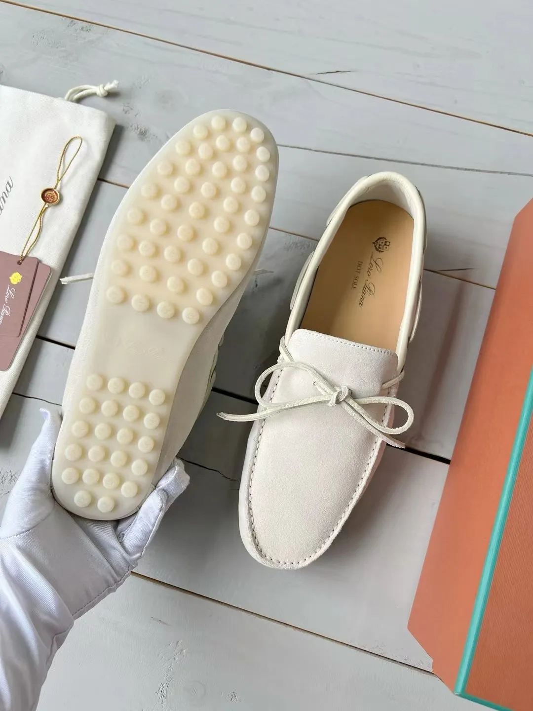 LORO PIANA Мужские мокасины с точечной подошвой