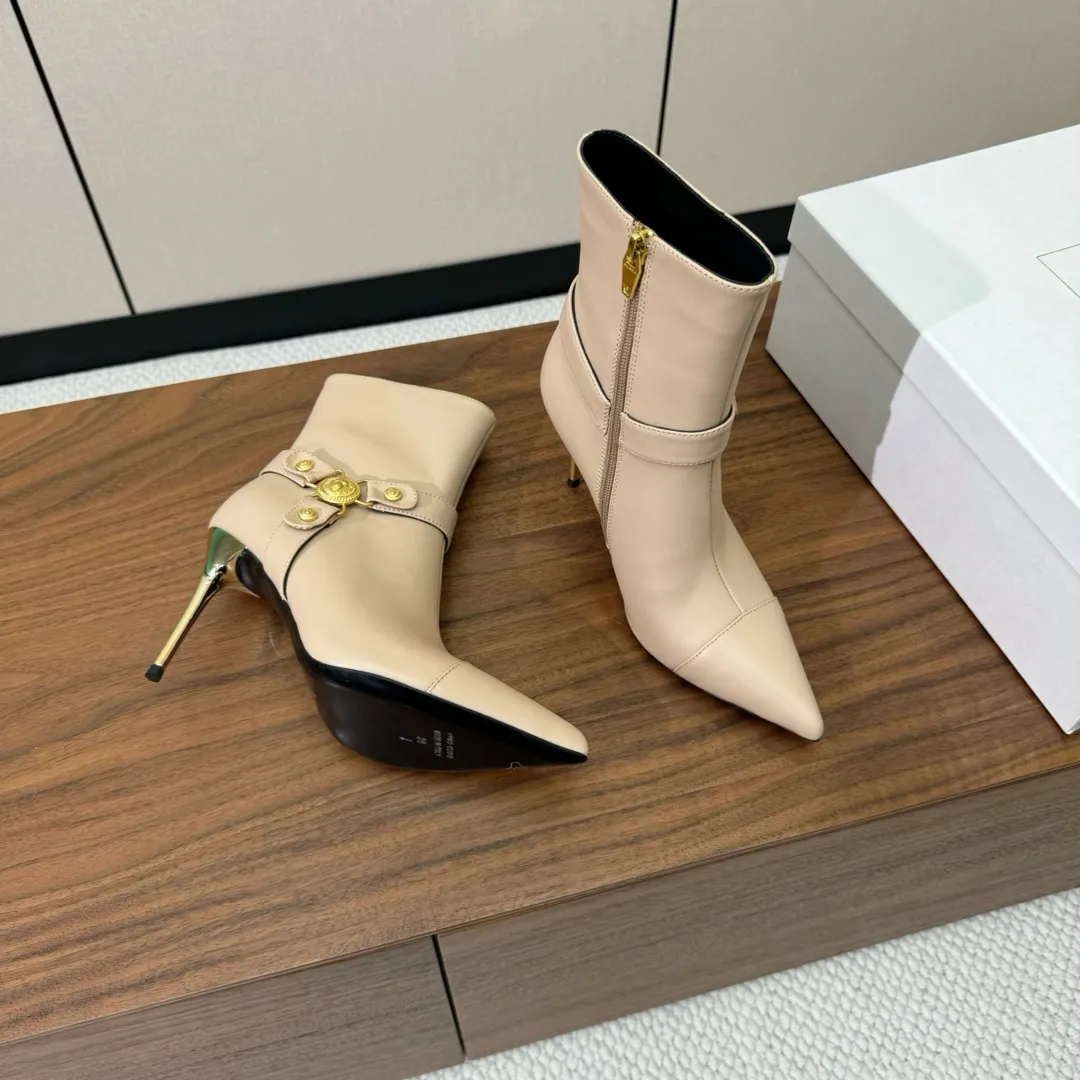 BALMAIN Женские кожаные ботильоны BALMAIN Женские кожаные ботильоны