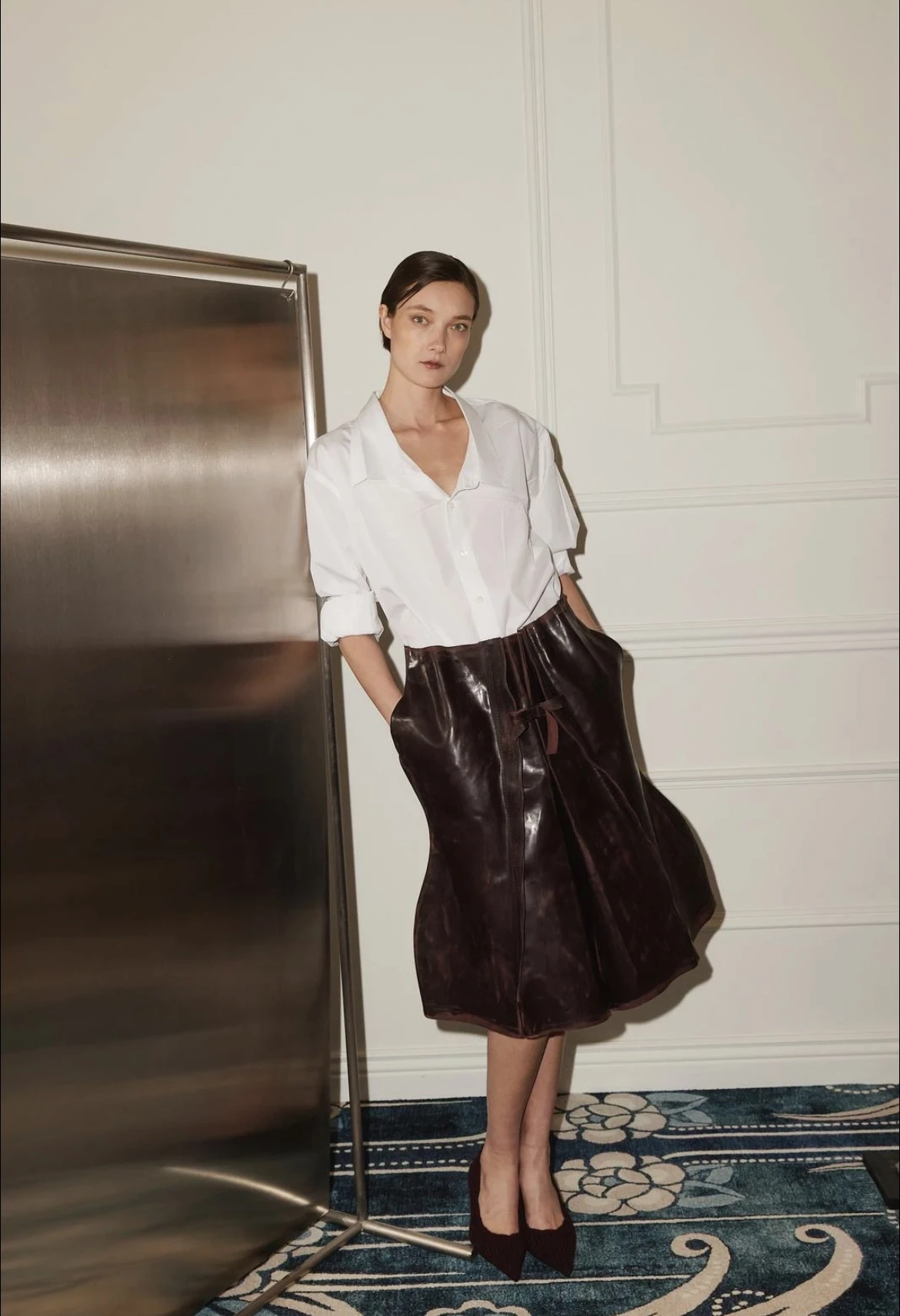 PRADA Женская рубашка из хлопка PRADA Женская рубашка из хлопка