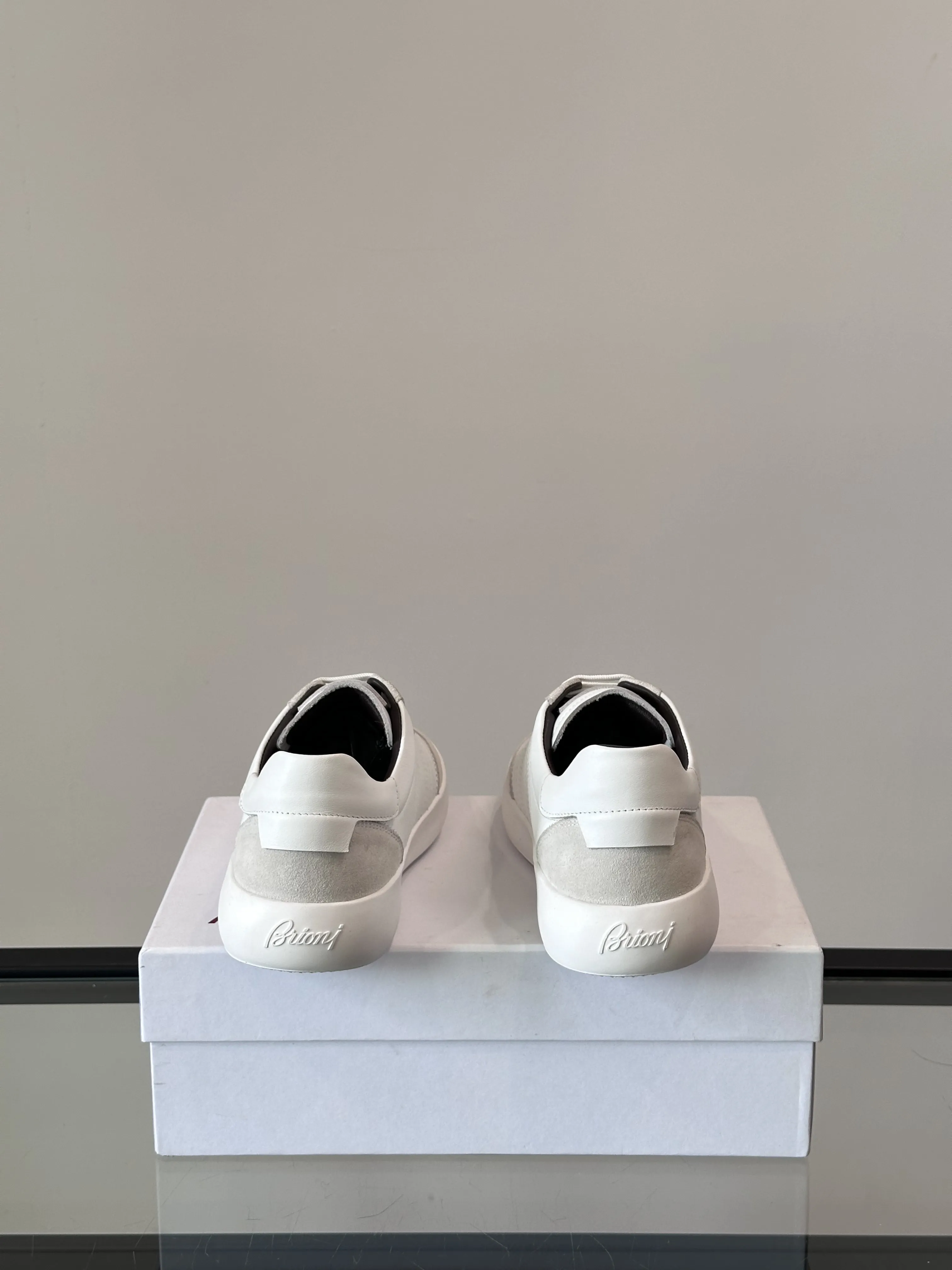 BRIONI Мужские кроссовки из телячьей кожи BRIONI Мужские кроссовки из телячьей кожи