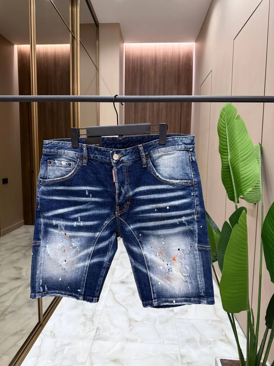 DSQUARED Мужские джинсовые шорты DSQUARED Мужские джинсовые шорты