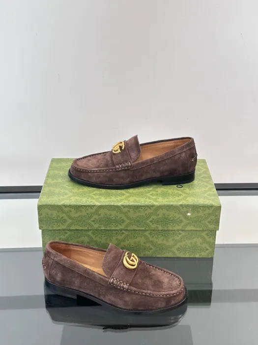 GUCCI Мужские лоферы коровья замша