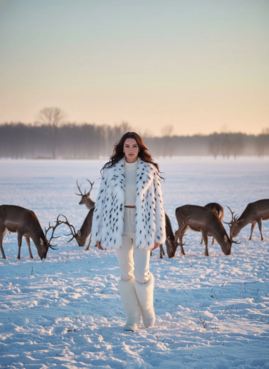 FENDI Женская шуба из лисьего меха FENDI Женская шуба из лисьего меха