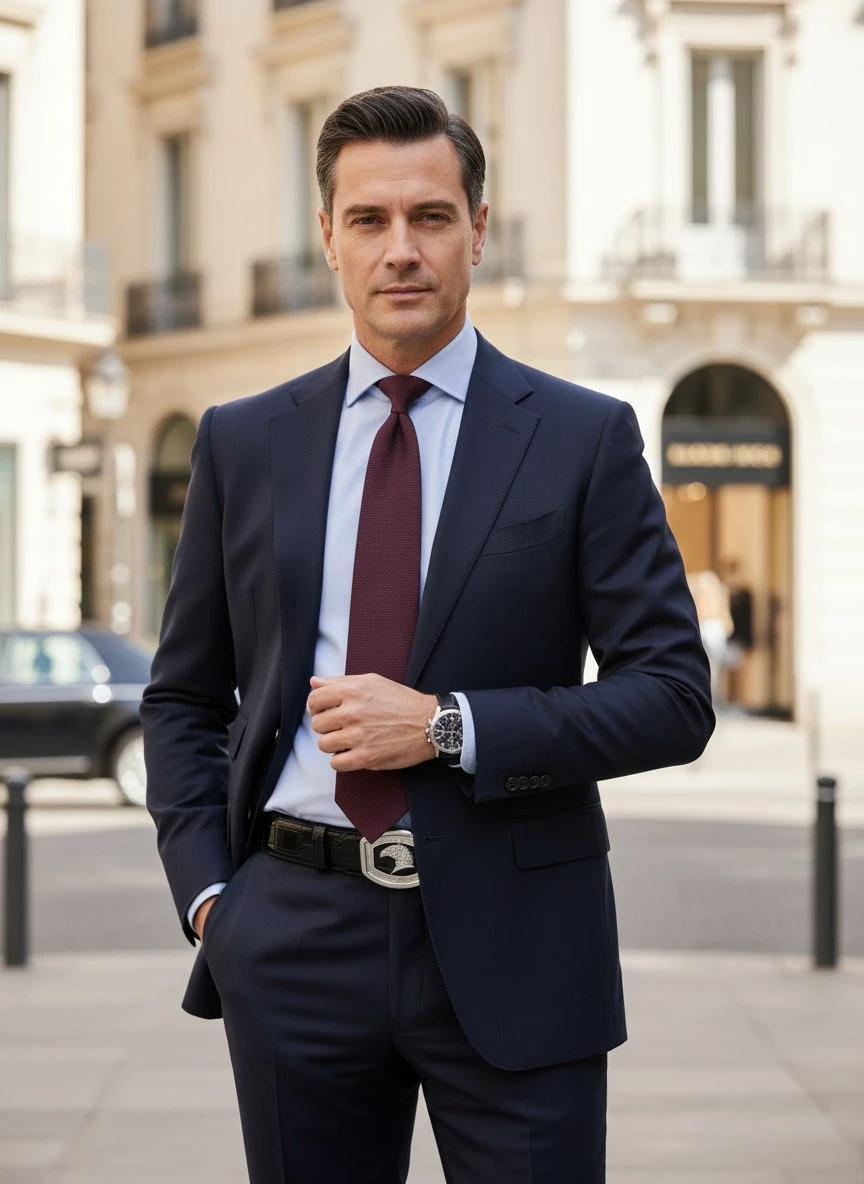 STEFANO RICCI Мужской ремень с тиснением под крокодила черный STEFANO RICCI Мужской ремень с тиснением под крокодила черный