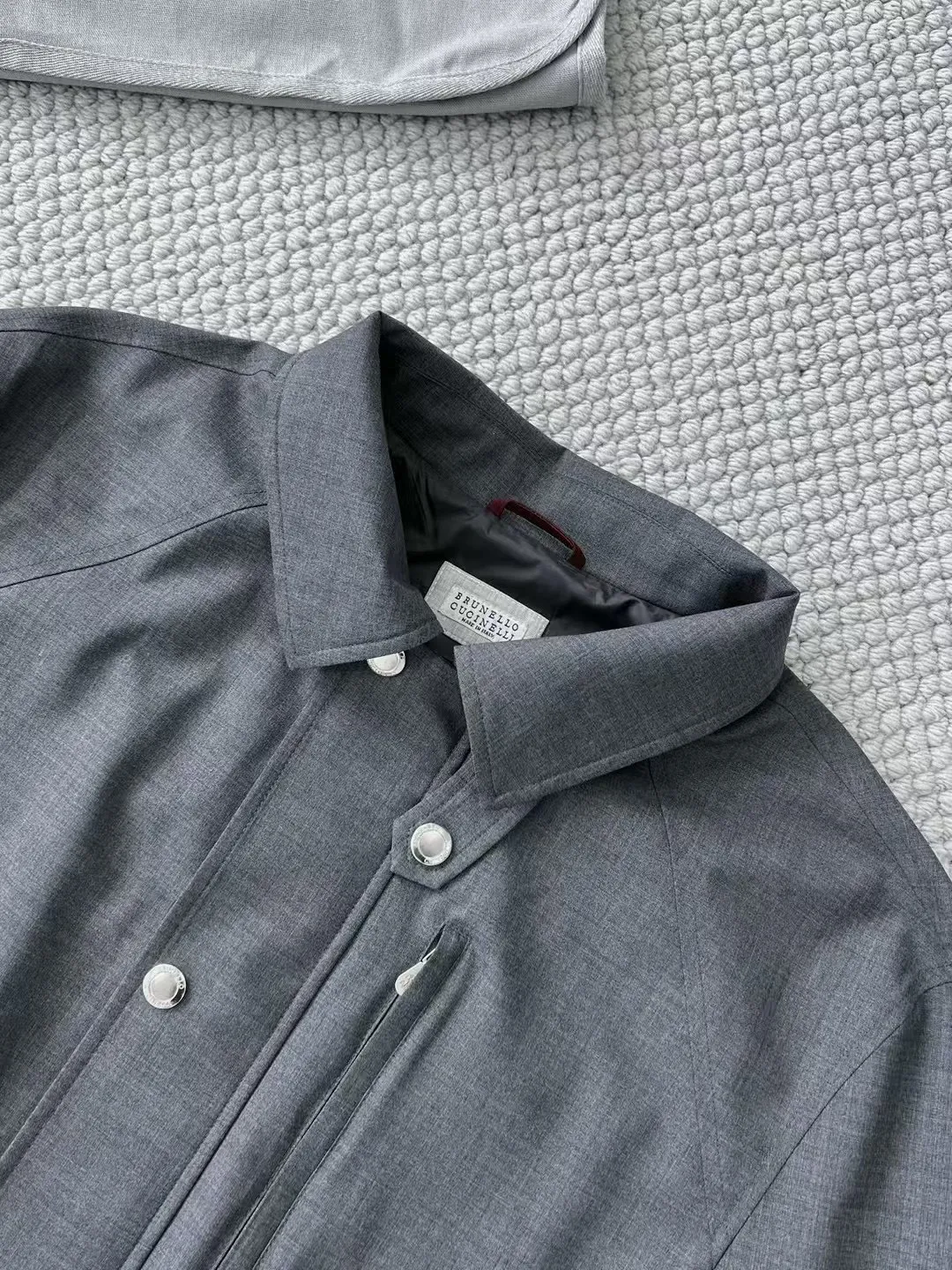 BRUNELLO CUCINELLI Мужская куртка в виде рубашки