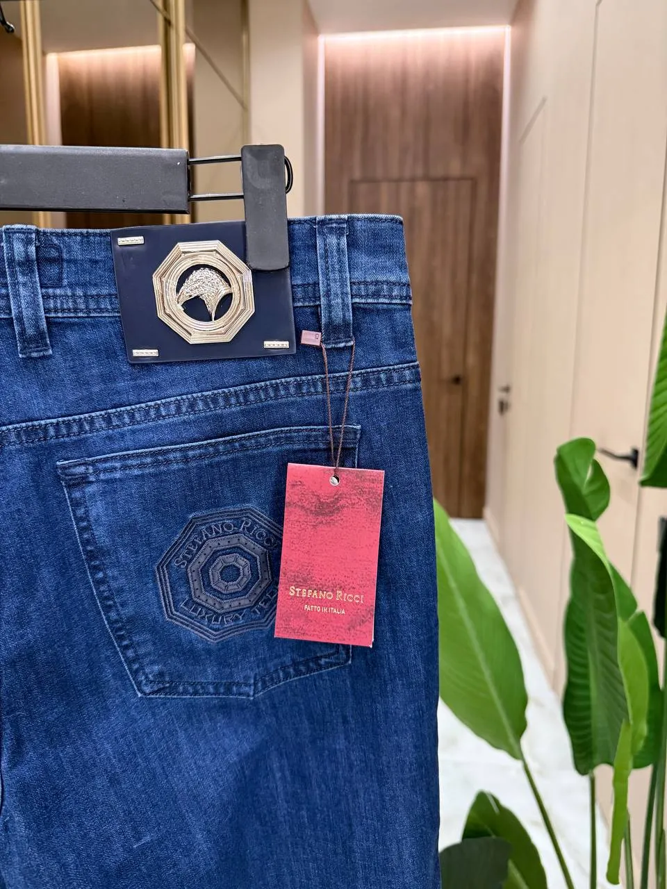 STEFANO RICCI Мужские джинсы синие STEFANO RICCI Мужские джинсы синие