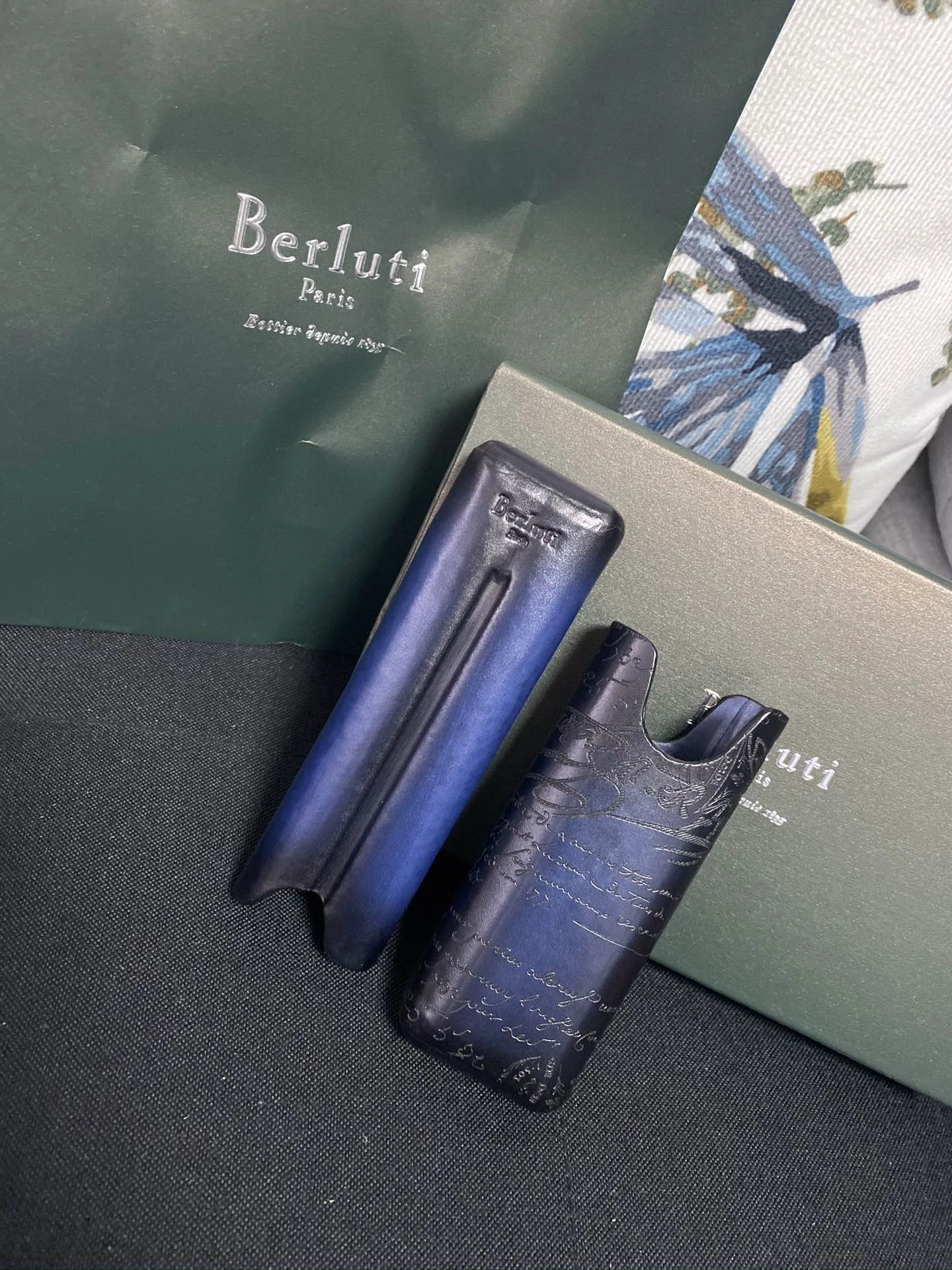 BERLUTI Кожаный футляр для сигар