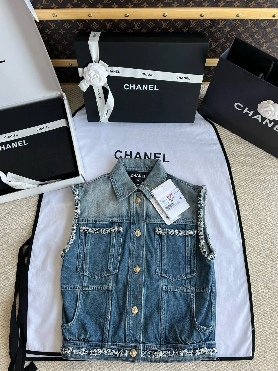 CHANEL Женский жилет деним CHANEL Женский жилет деним