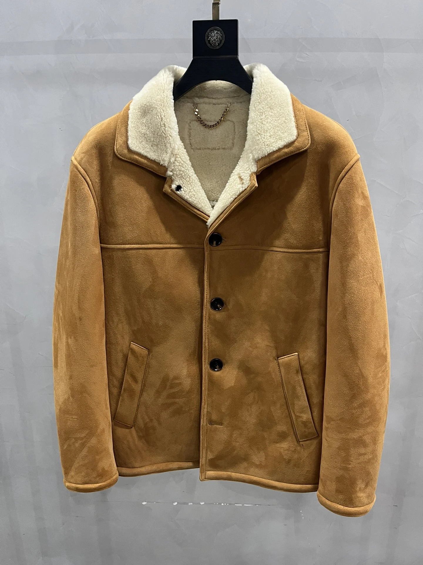 GUCCI Мужская дубленка из меха мериноса GUCCI Мужская дубленка из меха мериноса