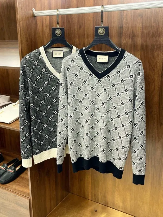 GUCCI Мужской пуловер из кашемира и шерсти