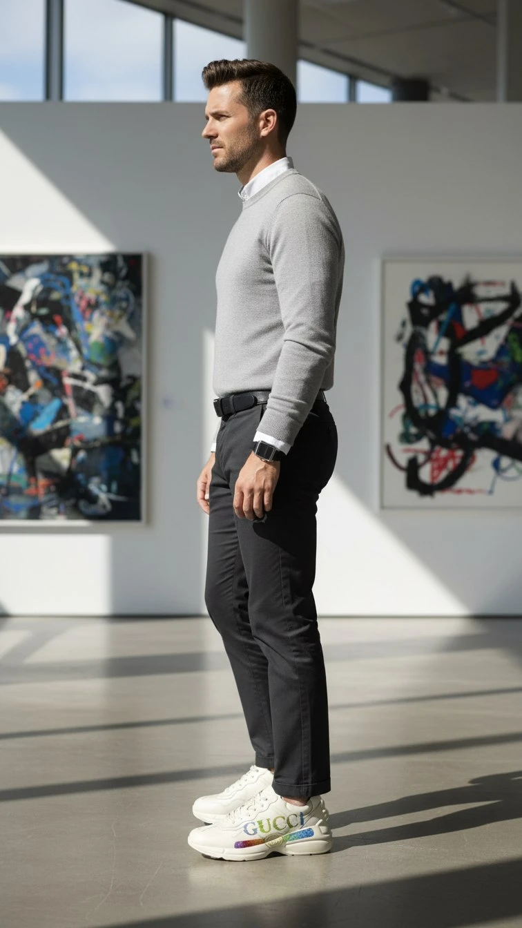 GUCCI Мужские кроссовки с 5D печатью GUCCI Мужские кроссовки с 5D печатью