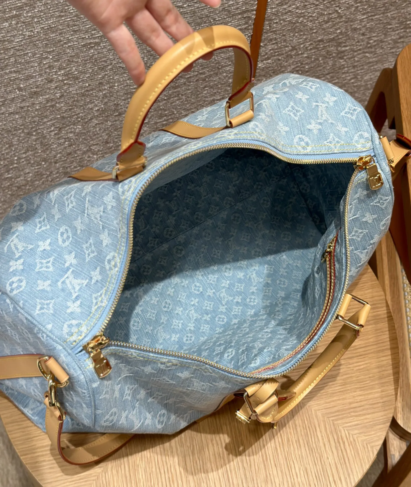 LOUIS VUITTON Дорожная сумка деним LOUIS VUITTON Дорожная сумка деним