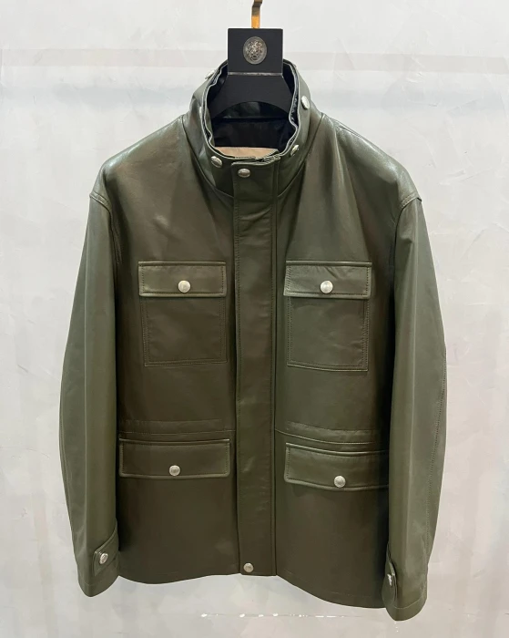 BURBERRY Мужская кожаная куртка