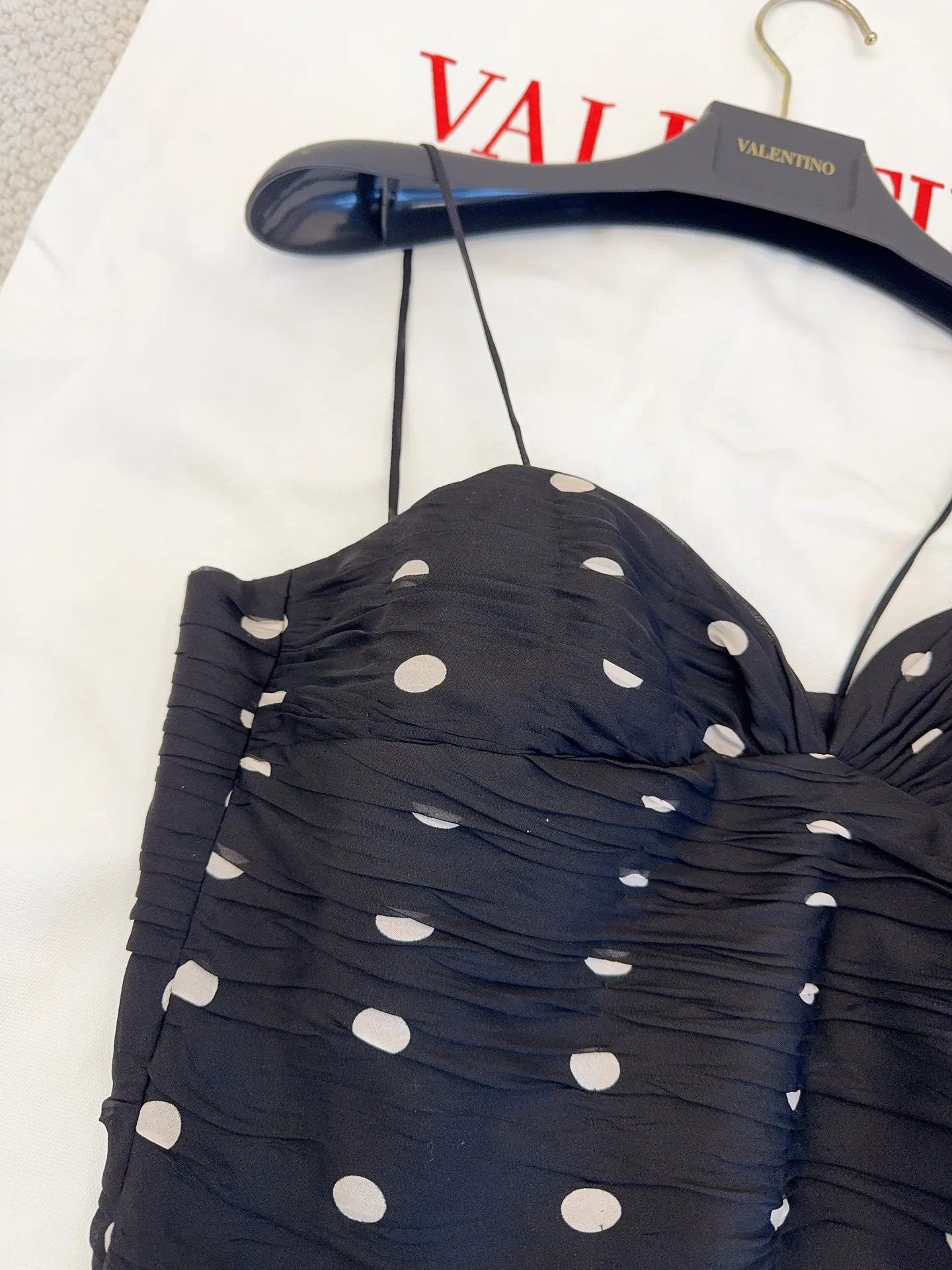 VALENTINO Женский топ в горошек VALENTINO Женский топ в горошек