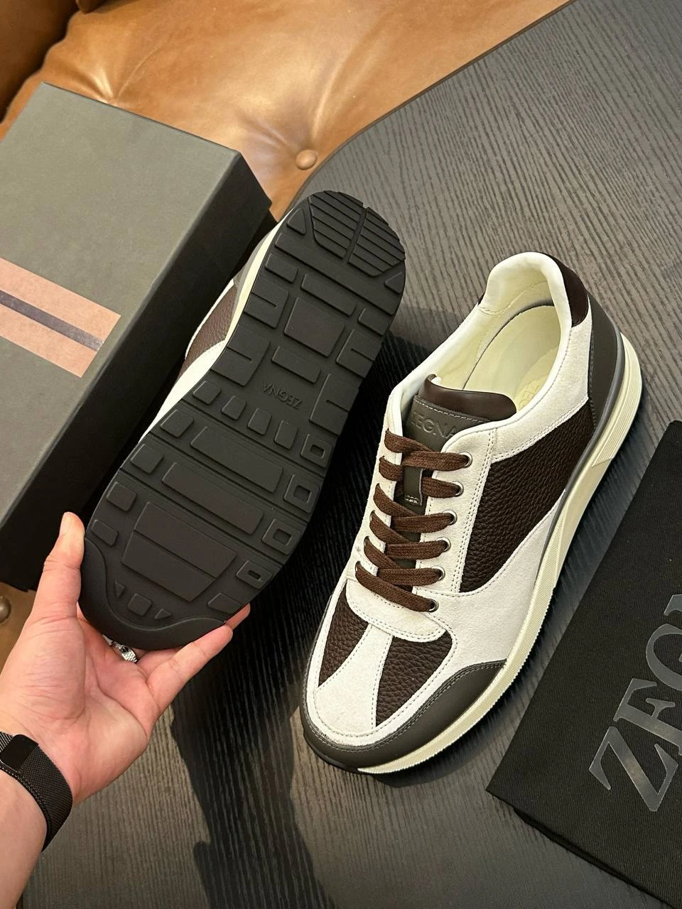 ERMENEGILDO ZEGNA Мужские кроссовки  ERMENEGILDO ZEGNA Мужские кроссовки