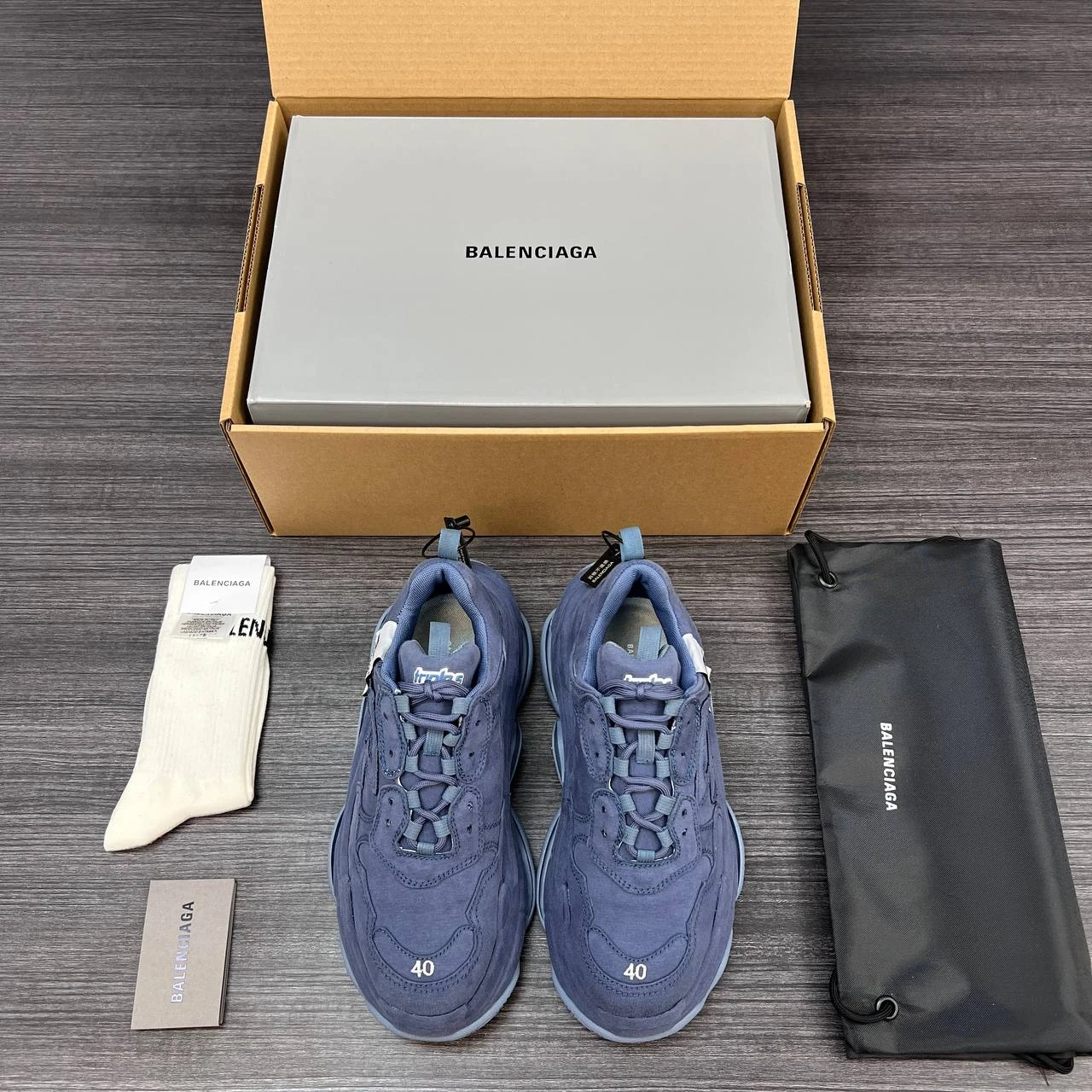 BALENCIAGA Мужские кроссовки синие BALENCIAGA Мужские кроссовки синие