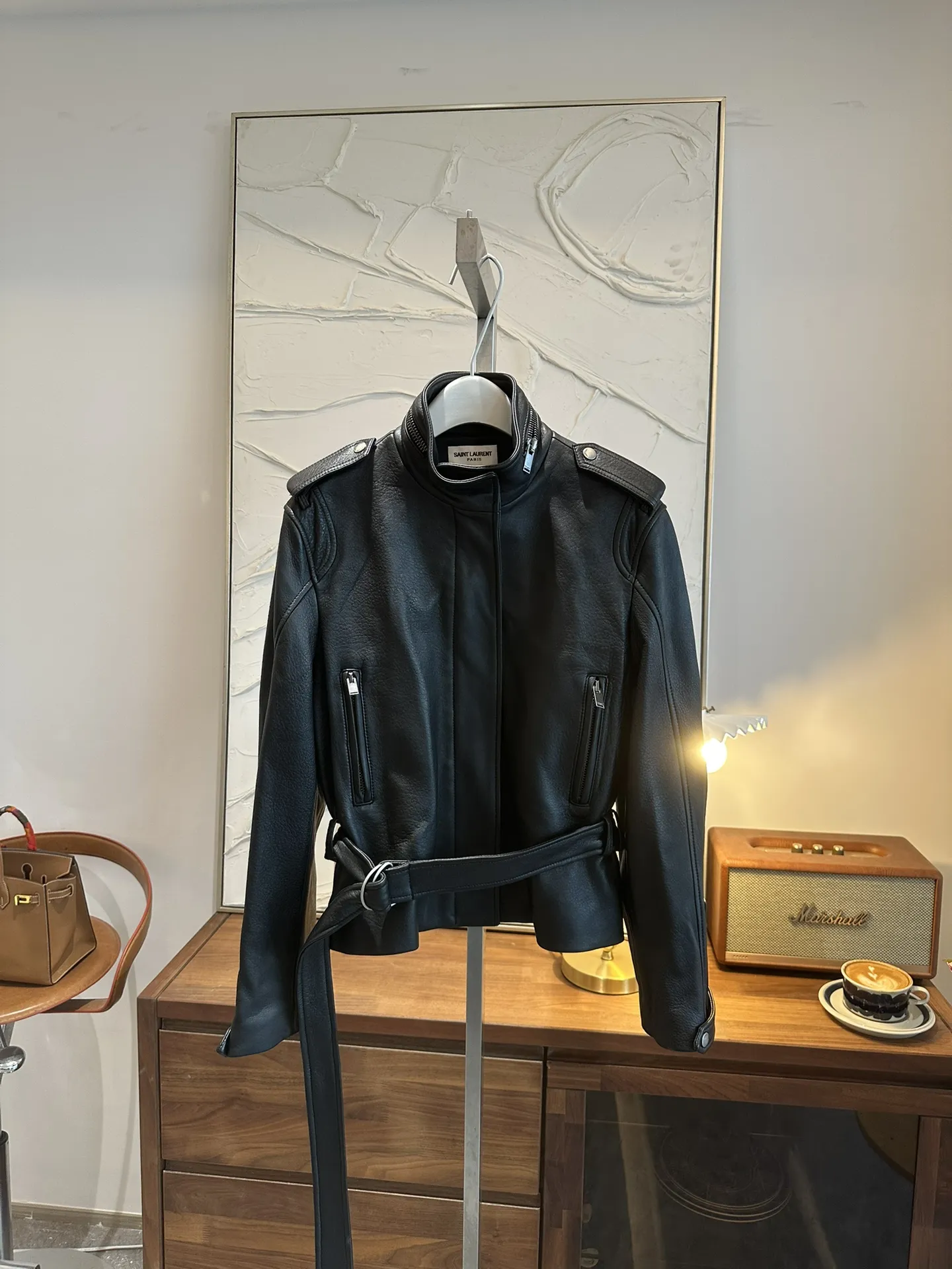 SAINT LAURENT Женская кожаная куртка SAINT LAURENT Женская кожаная куртка