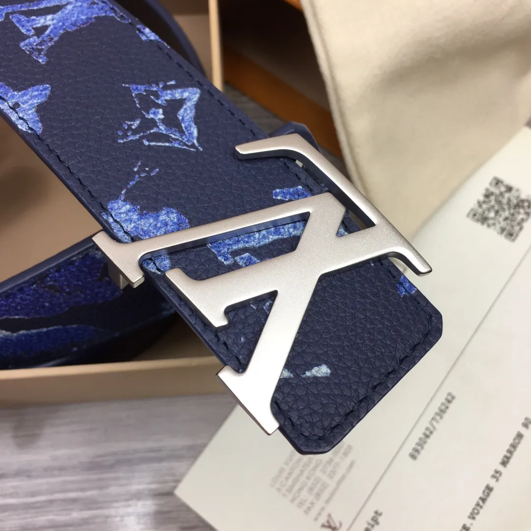 LOUIS VUITTON Мужской ремень из телячьей кожи LOUIS VUITTON Мужской ремень из телячьей кожи