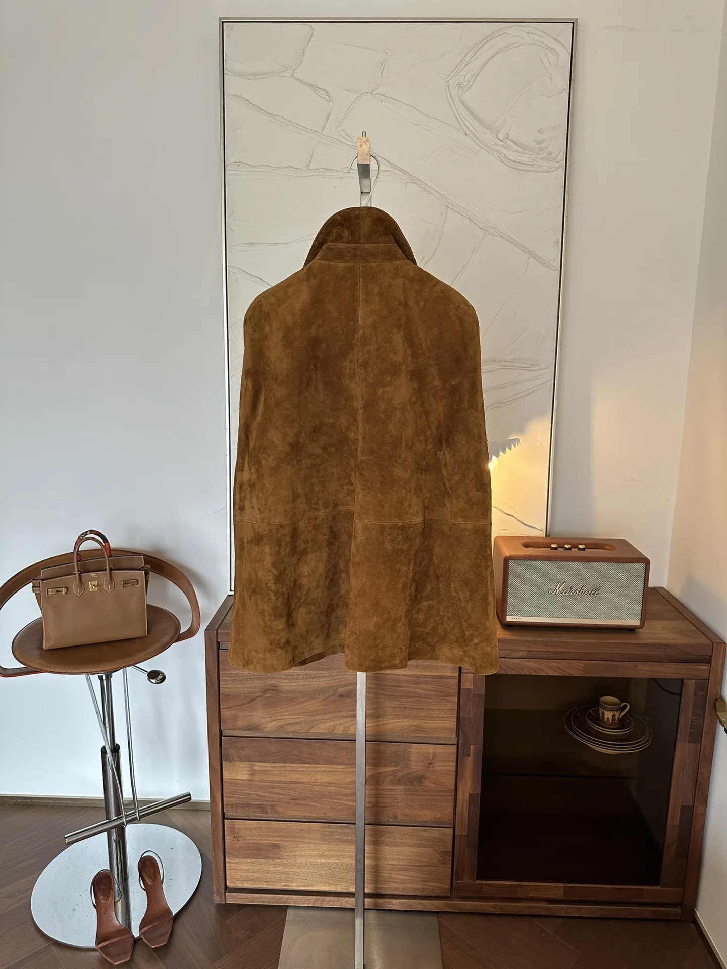 GUCCI Женский плащ из замши GUCCI Женский плащ из замши