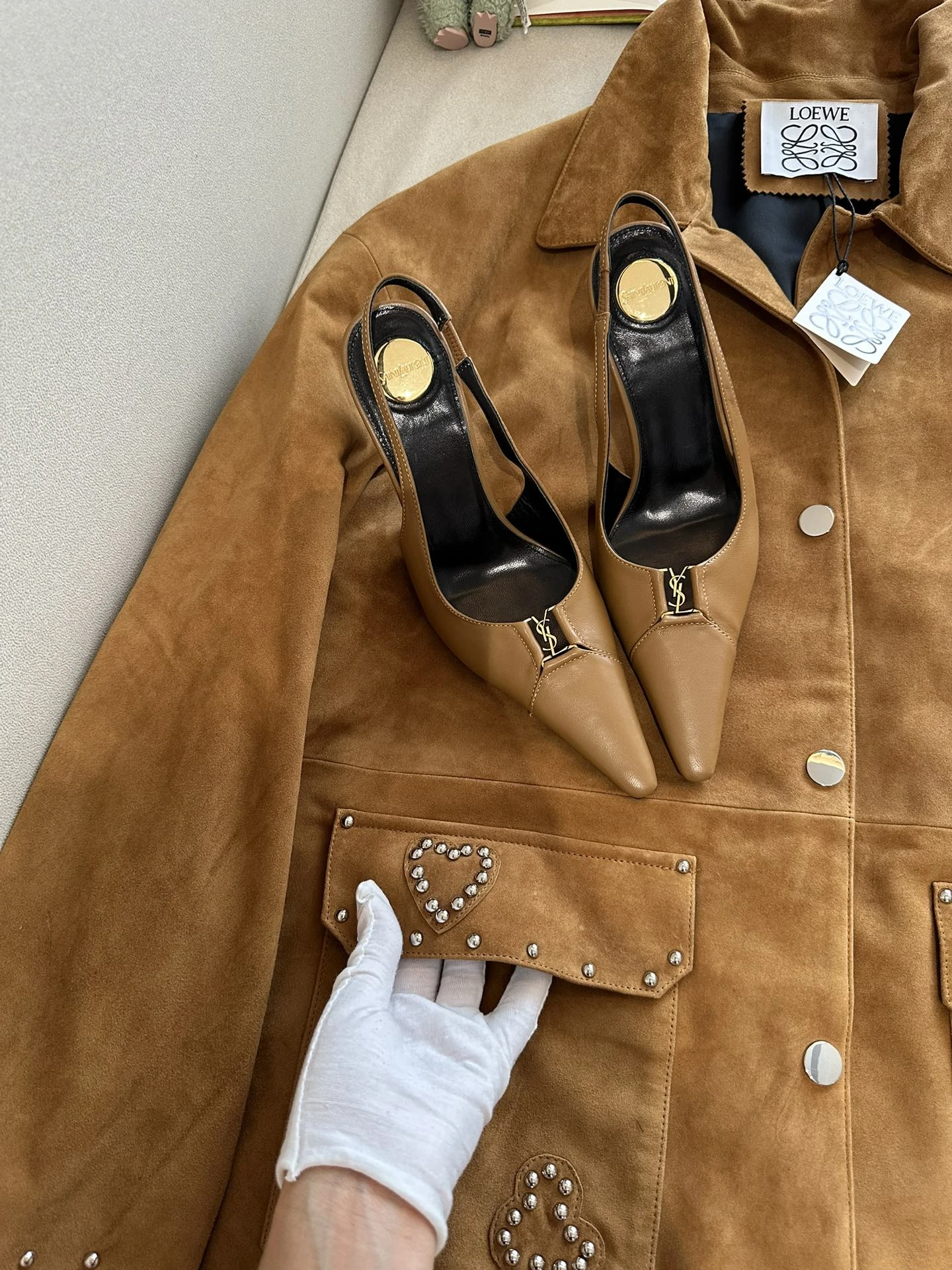 LOEWE Женская куртка из замши