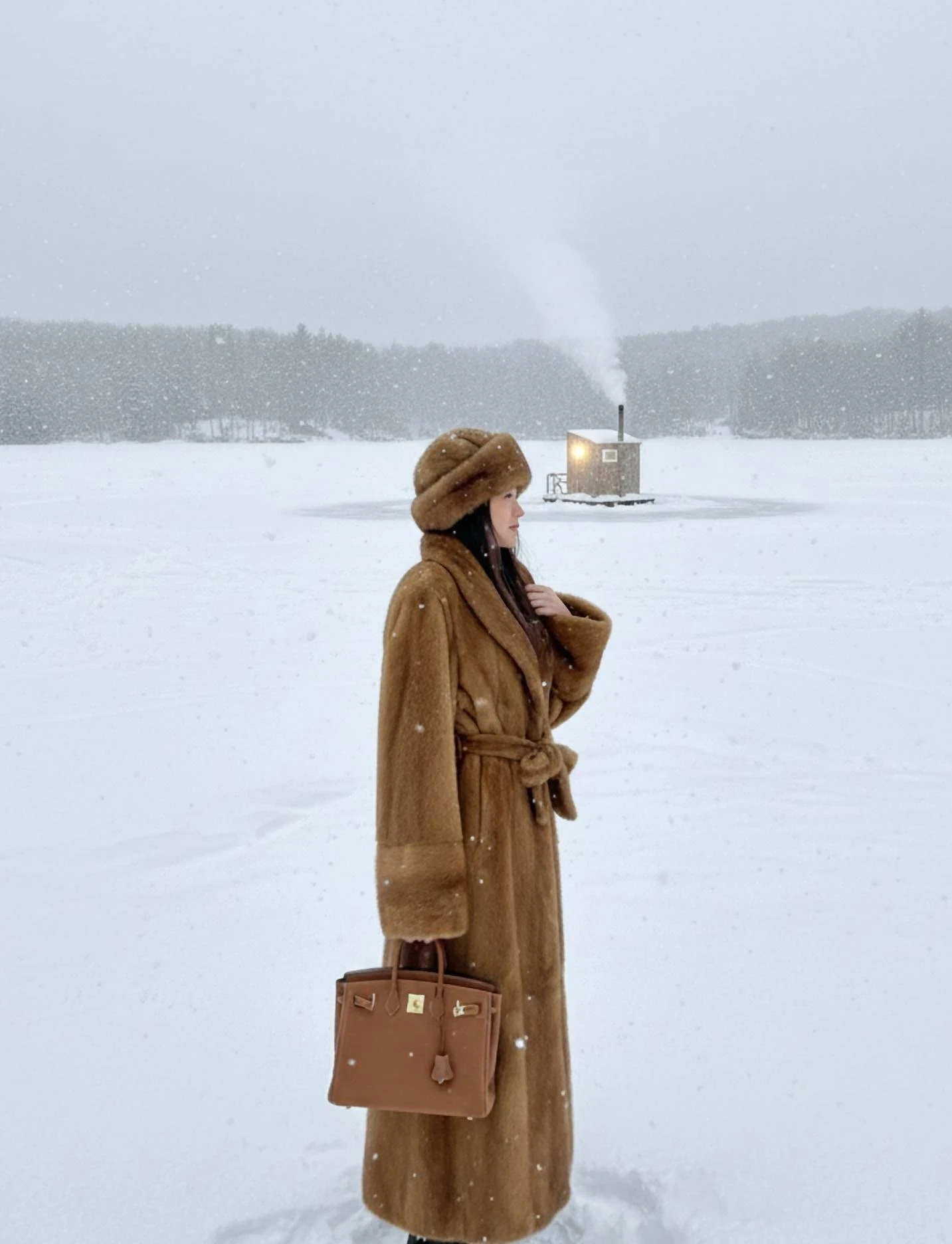 FENDI Женская шуба из норки FENDI Женская шуба из норки