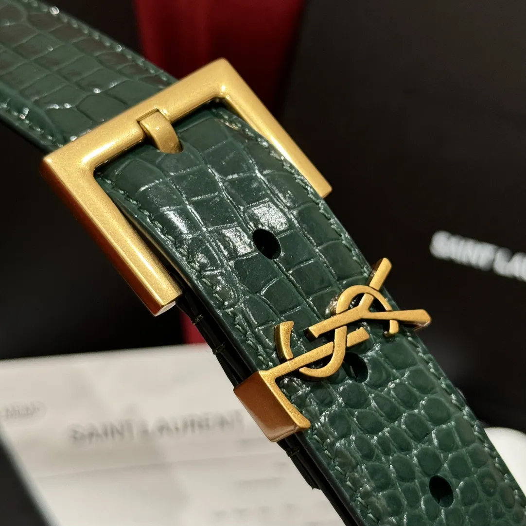 SAINT LAURENT Ремень из яловой кожи