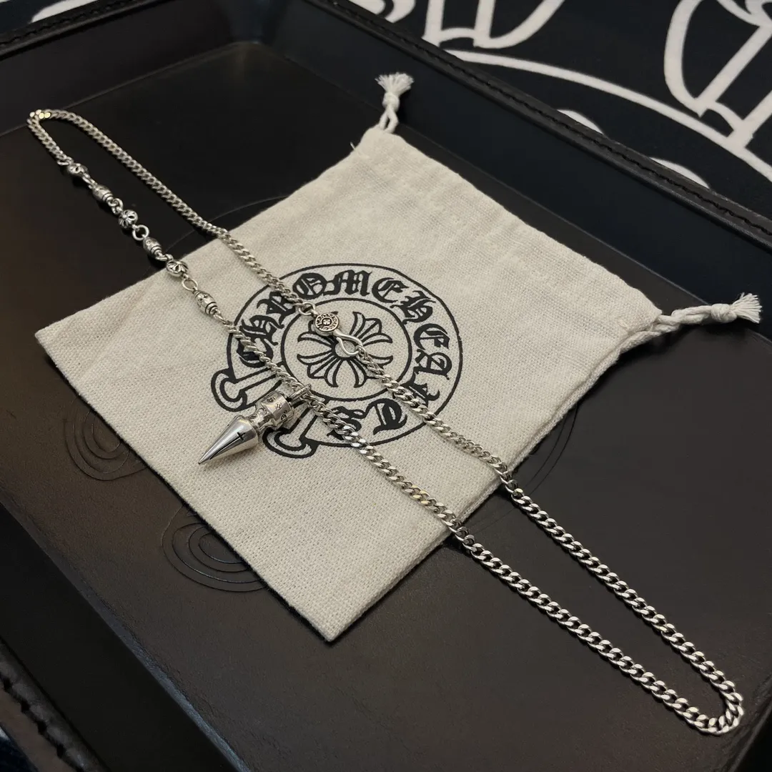 CHROME HEARTS Мужская цепь с кулон пулей CHROME HEARTS Мужская цепь с кулон пулей