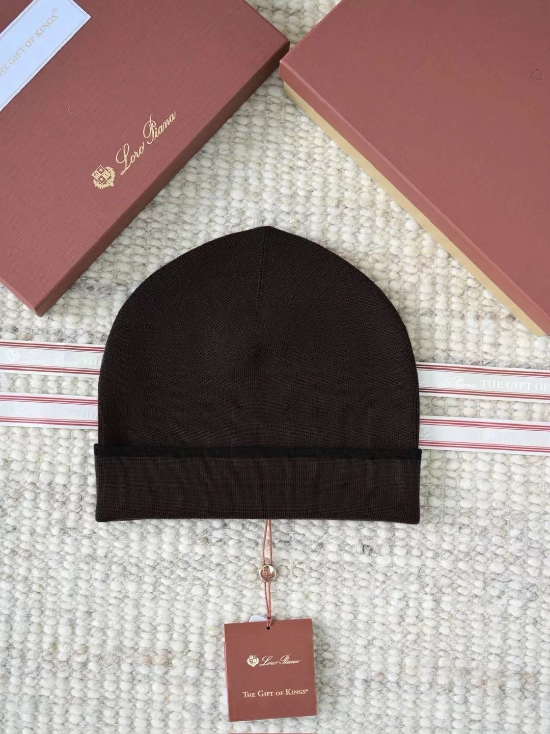 LORO PIANA Мужская шапка-бини из кашемира 