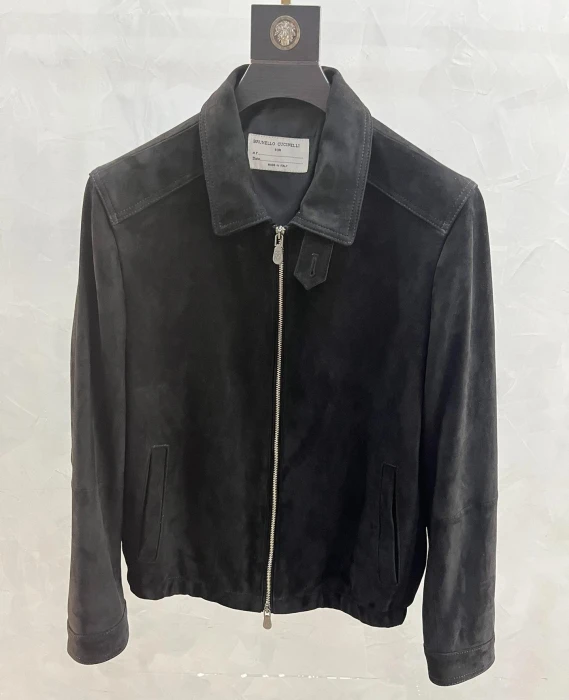 BRUNELLO CUCINELLI Мужская куртка из замши