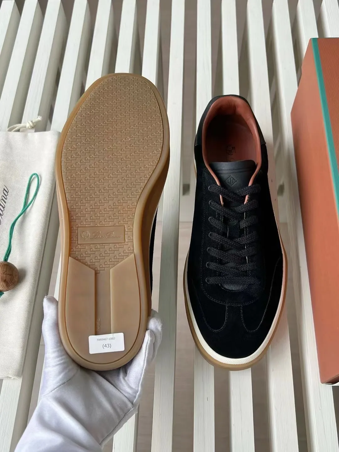 LORO PIANA Мужские замшевые кеды Tennis Walk