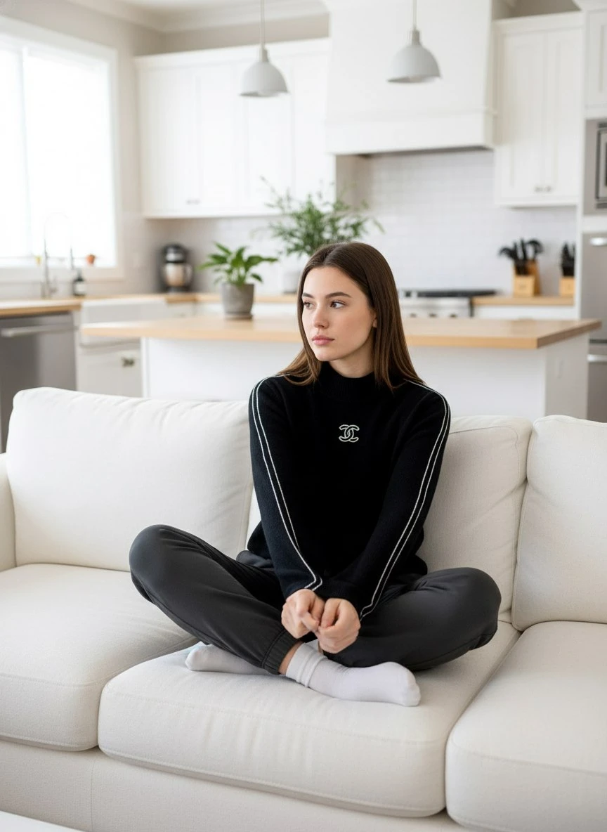 CHANEL Женский свитер из шерсти 