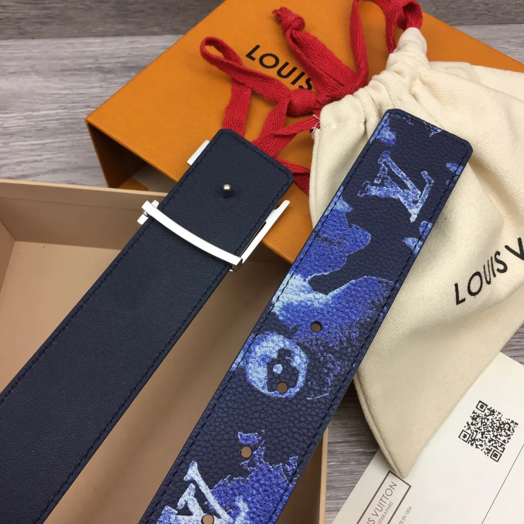 LOUIS VUITTON Мужской ремень из телячьей кожи LOUIS VUITTON Мужской ремень из телячьей кожи
