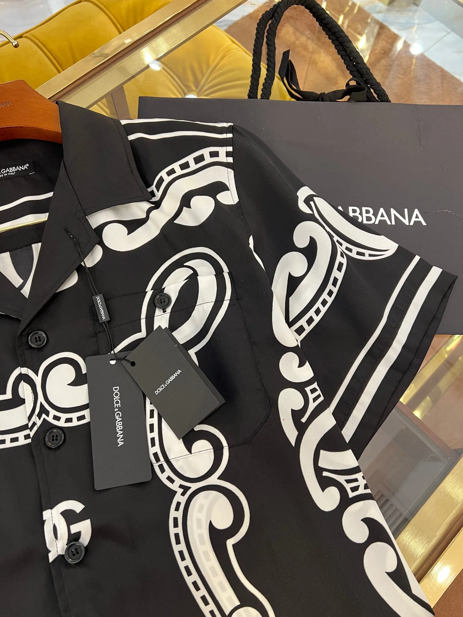 DOLCE & GABBANA Мужская рубашка шелк DOLCE & GABBANA Мужская рубашка шелк