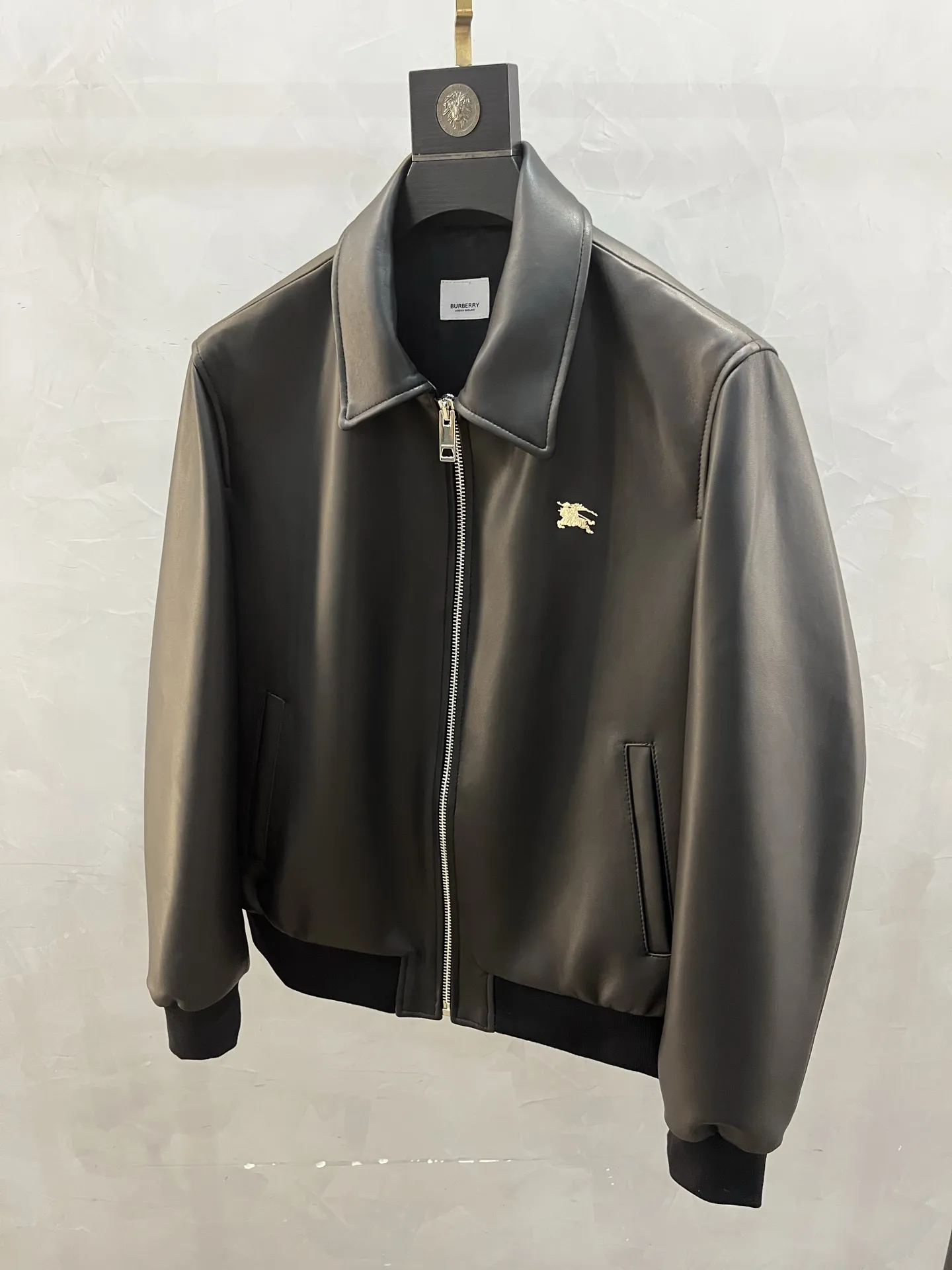 BURBERRY Мужская кожаная куртка BURBERRY Мужская кожаная куртка