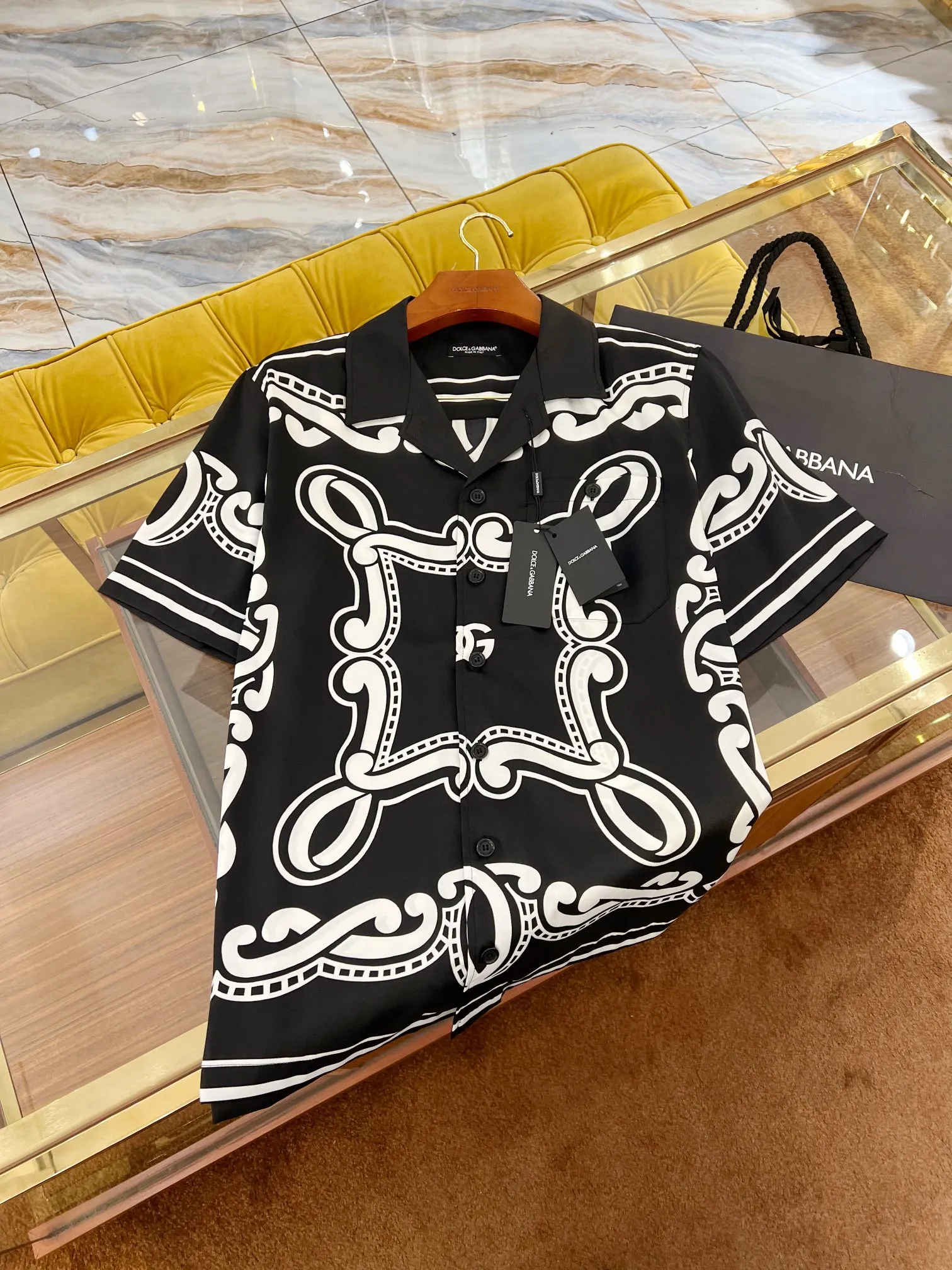 DOLCE & GABBANA Мужская рубашка шелк DOLCE & GABBANA Мужская рубашка шелк