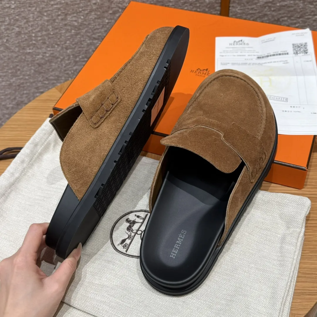 HERMES Мужские мюли Go