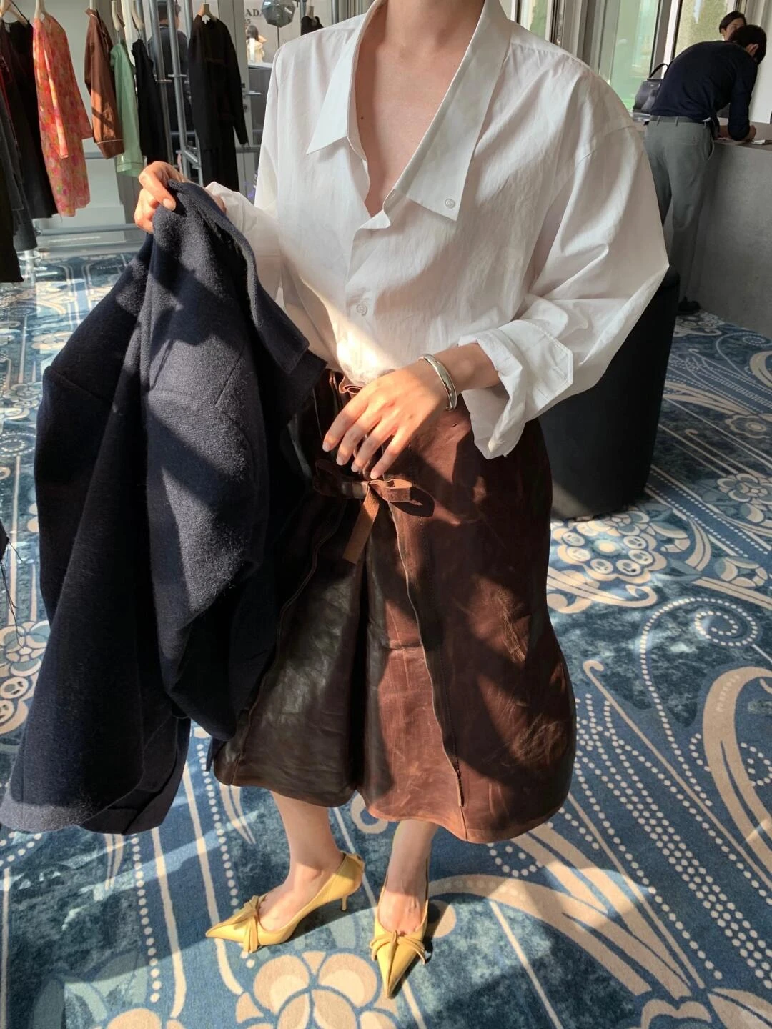 PRADA Женская рубашка из хлопка PRADA Женская рубашка из хлопка