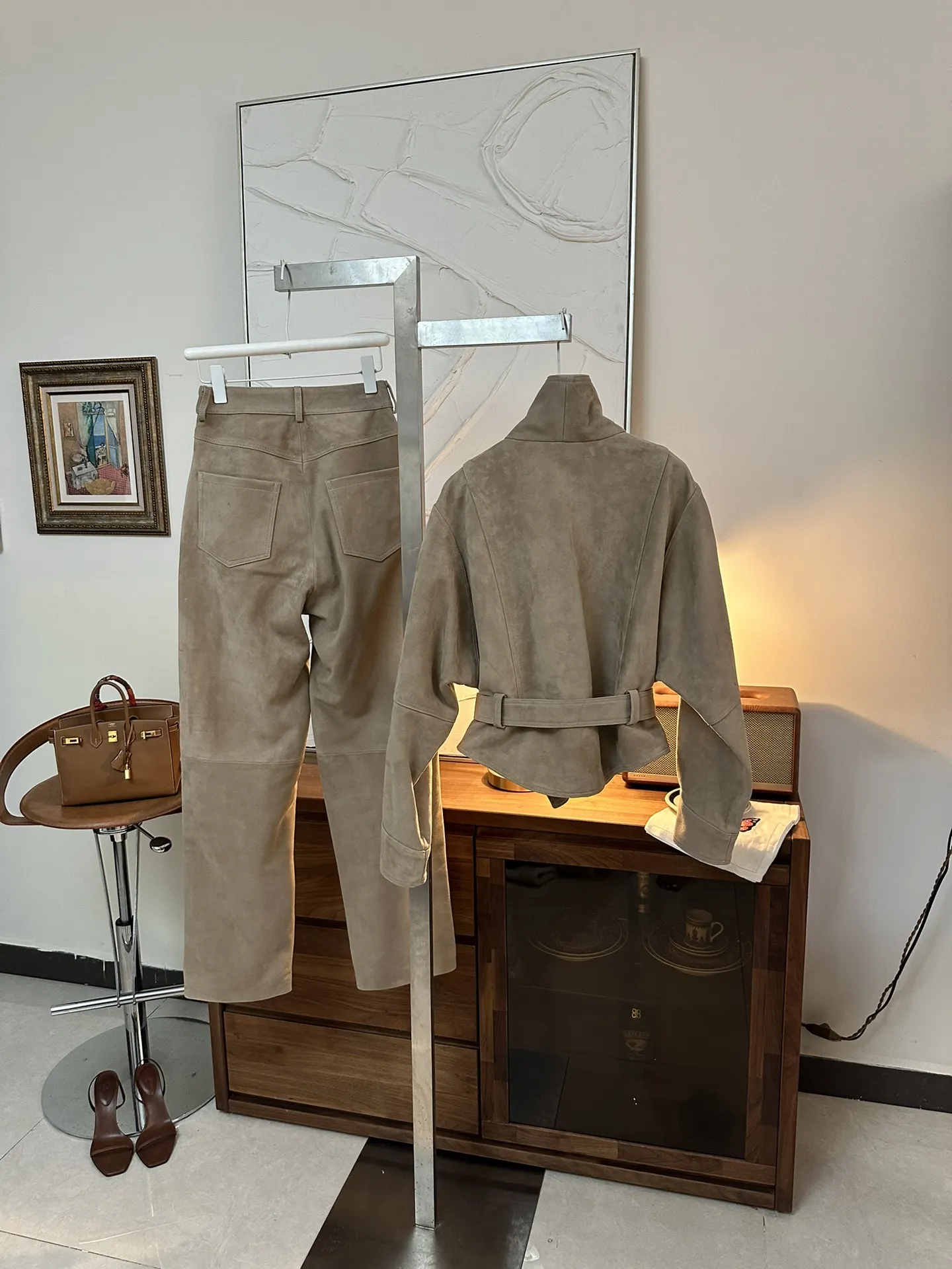 THE ROW Женский костюм из замши THE ROW Женский костюм из замши