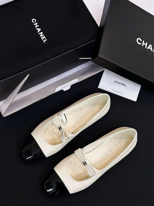 CHANEL Женские балетки из овечьей кожи