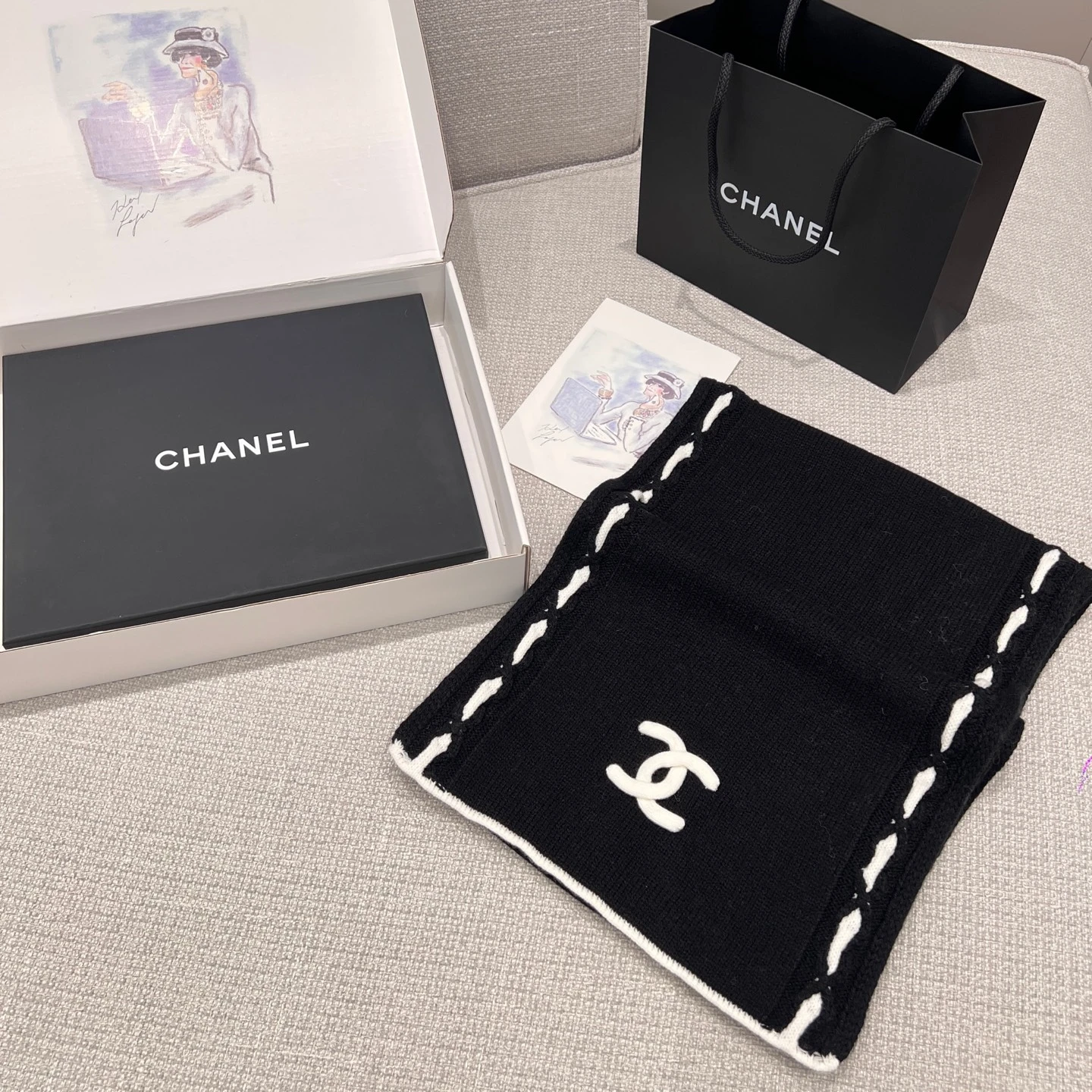 CHANEL Женский шарф и кашемира 